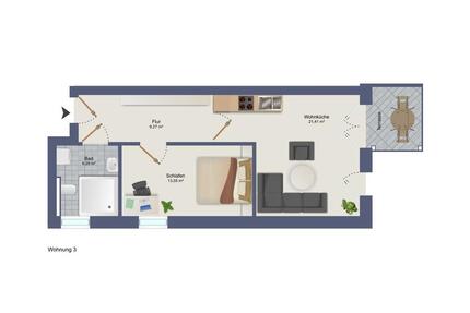 Neubauwohnung EG Whg.3 - 2 Zimmer Sophienstraße Diepholz