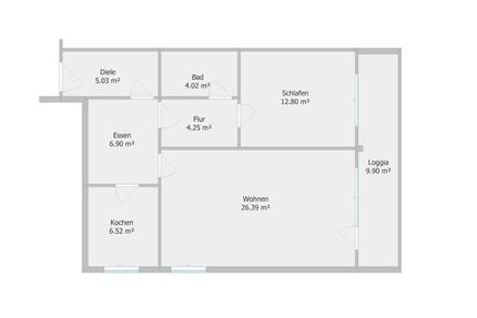 2,5 Zimmer Wohnung Weststadt - 750,00&nbsp;EUR Kaltmiete, ca.&nbsp; 70,00&nbsp;m&sup2; in Osnabrück (PLZ: 49078) Hellern