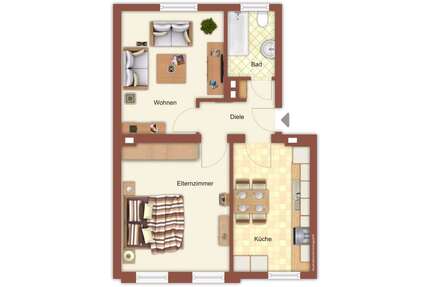 Wohnung zum Mieten in Mönchengladbach 469,00 € 49 m²