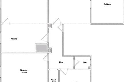 2 Zimmer Etagenwohnung mit Balkon – Erstbezug nach Renovierung - Obernzell