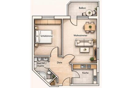 2-Zimmer Wohnung in Winterberg-Niedersfeld zu vermieten