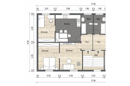 3 Zimmer im EG, Küche, Bad, Garten in Daberstedt - Erfurt
