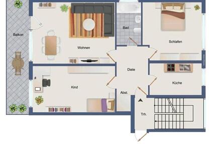 Sindorf 3 Zimmer Wohnung mit 86m² - Kerpen Buir