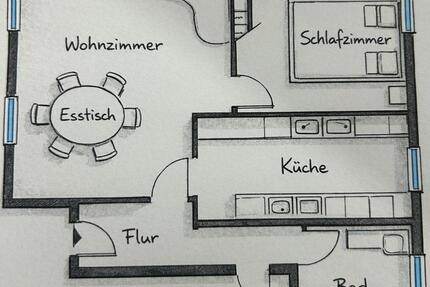 Großzügige 2,5 Zimmer Wohnung mit Einbauküche - Gelsenkirchen Gelsenkirchen-Mitte