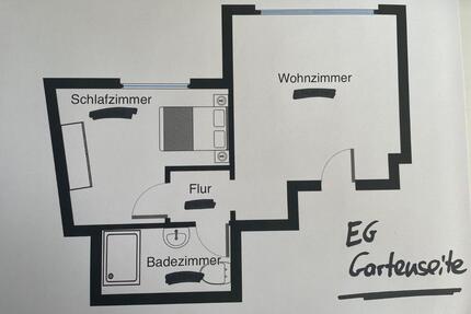 Linnich-Zentrum, 2-Zimmer (incl. Küche), Diele, Bad - Baesweiler