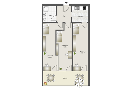 WG-Zimmer in München 750,00 € 10 m²