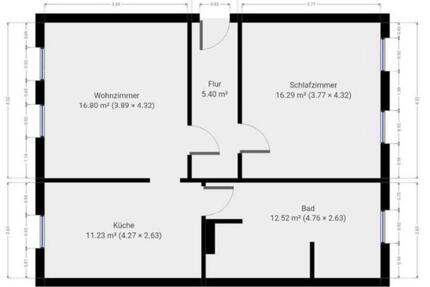Gemütliche 2-Raum-Wohnung mit Einbauküche im Erdgeschoss – 62 m² - Erfurt Daberstedt