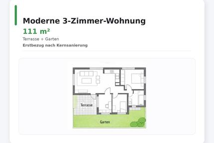 3-Zimmer Wohnung mit Terrasse & Garten – Erstbezug – Bilfingen - Kämpfelbach