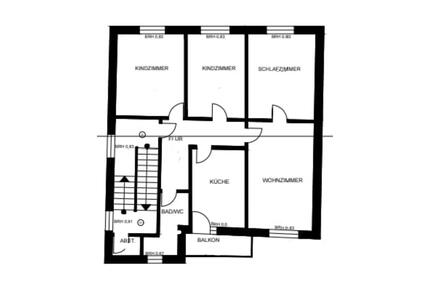 Schöne 4 Zimmer Wohnung mit Balkon in gepflegtem Mehrfamilienhaus - Schwelm