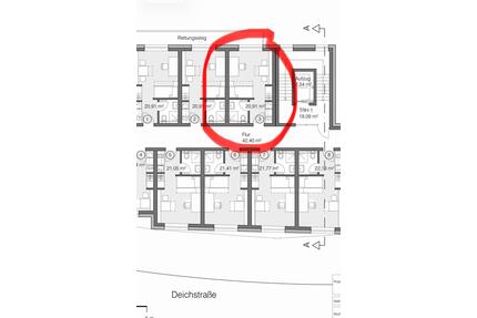 Nachmieter 1 Zimmer Apartment in Bremerhaven nur für Studenten