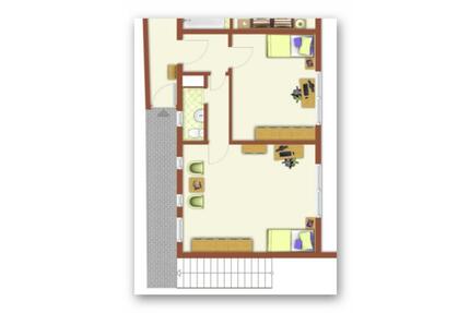 NEU RENOVIERTE 2 ZIMMER WOHNUNG IN BURGOBERBACH