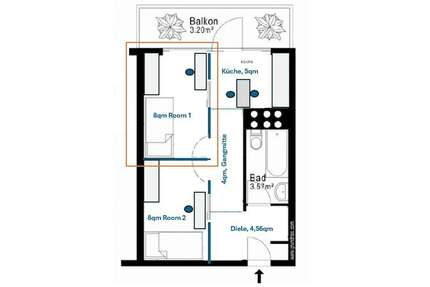WG-Zimmer in München 850,00 € 8 m²