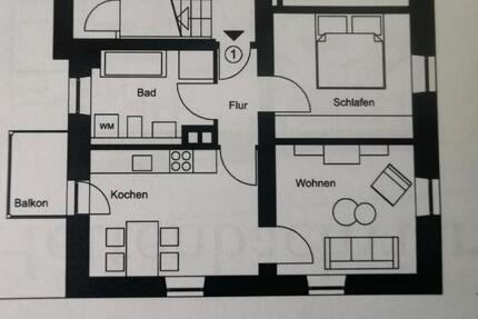 86154 Augsburg: modernisierte 2-Zimmer Wohnung mit Balkon