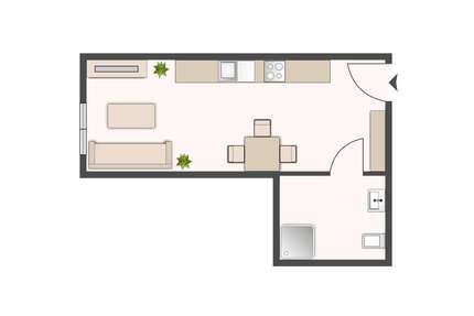 Wohnung zum Mieten in Elmenhorst 420,56 € 30.04 m²