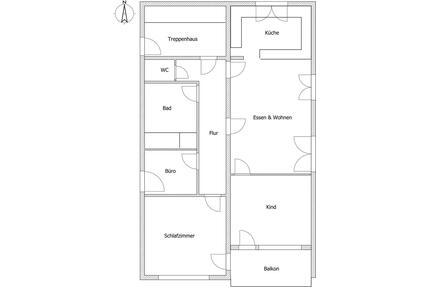 3 bzw. 4 Zimmer Wohnung in Jettingen