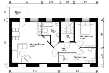 Charmante 3 Zimmer Wohnung mit Balkon SinsheimWeiler
