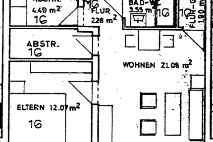 Souterrain-Wohnung mit 2,5 Zimmer in Freiberg am Neckar