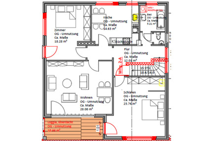 Großzügige 3 Zimmer Wohnung mit Balkon und Garten zum 01.06.26 - Schneverdingen