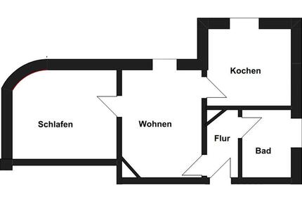 2 Zimmer KDB in Hagen Haspe - 610,00&nbsp;EUR Kaltmiete, ca.&nbsp; 48,00&nbsp;m&sup2; in Hagen (PLZ: 58135) Hagen-Mitte