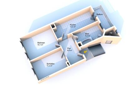 2 Zimmer mit Balkon-Johannes Kärner Str. - Leipzig Paunsdorf
