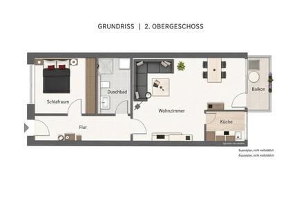 Leben 2 Zimmer Eidelstedt, ca. 41 m², Küche, ab 01.11. - Hamburg