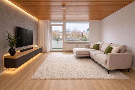 renovierte 3-Zimmer Wohnung 2 Balkonen, EBK & Tiefgarage - Niederwerrn