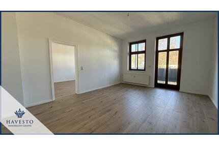 Wunderschöne renovierte 2-Zimmer Wohnung mit Balkon ins Grüne, neuer EBK & hochwertiger Ausstattung! - Magdeburg Leipziger Straße