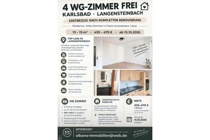 WG in saniertem Haus ab sofort bezugsfertig - Karlsbad