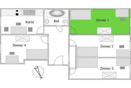 WG-Zimmer in Berlin 599,00 € 12 m²