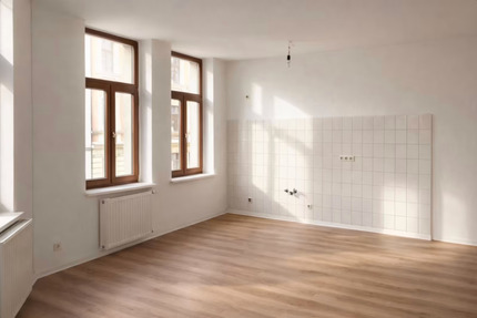 Sehr Helle 2 Zimmer Wohnung (optional mit EBK) - Halle (Saale) Damaschkestraße