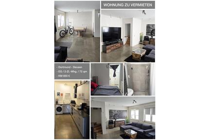 2- Zimmer Wohnung - 650,00&nbsp;EUR Kaltmiete, ca.&nbsp; 72,00&nbsp;m&sup2; in Dortmund (PLZ: 44369) Huckarde