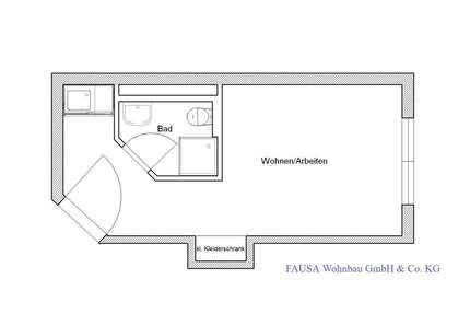 Wohnung zum Mieten in Bonn 365,00 € 21.32 m²