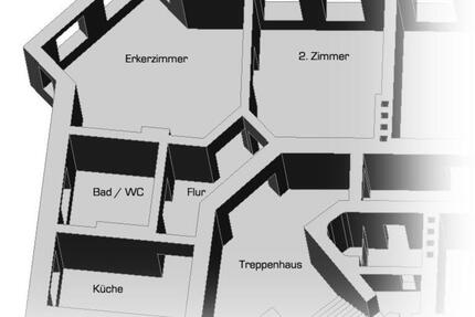 stilvolle 2-Raumwohnung mit Erkerzimmer Nähe Steintor - Halle (Saale) Büschdorf