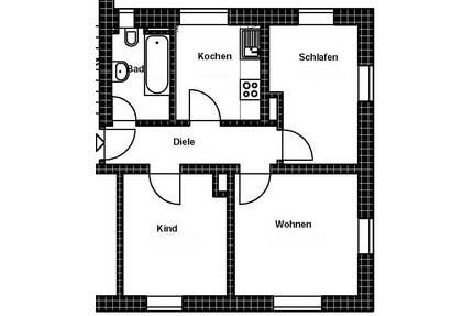 3-ZKB Wohnung, ruhig, hell und gut für WG geeignet - Augsburg Oberhausen