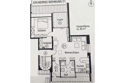 2,5 Zimmer Dachgeschosswohnung 65qm2 - Haltern am See