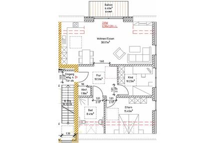 3-Zimmer Neubauwohnung 85 m² – Balkon – 1. OG – Stellplatz - Rheda-Wiedenbrück