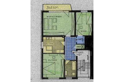 3 Zimmer Wohnung mit Balkon, Einbauküche und Stellplatz - Versmold