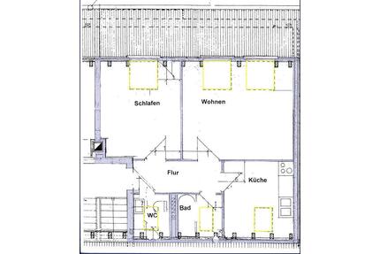 Helle 2-Zimmer DG-Wohnung in Linden in ruhiger Lage - ab 1.6.2026 - Wolfenbüttel