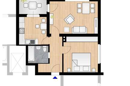 Wohnung zum Mieten in Duisburg 380,00 € 54 m²