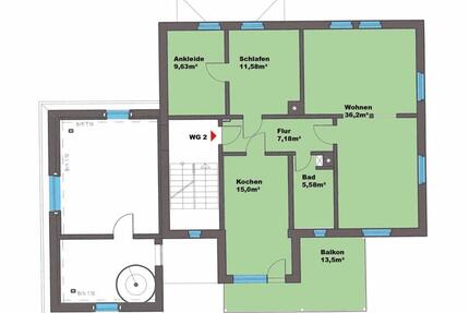 2 Zimmer Wohnung - 920,00&nbsp;EUR Kaltmiete, ca.&nbsp; 92,00&nbsp;m&sup2; in Leipzig (PLZ: 04316) Ost