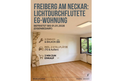 Neugründung: Gemütliche 2er-WG sucht Erstbezug! - Freiberg am Neckar