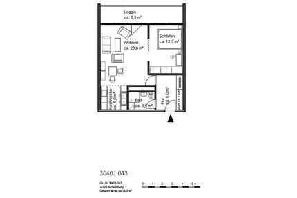 2-Zimmer-Wohnung mit Balkon - 533,00&nbsp;EUR Kaltmiete, ca.&nbsp; 56,43&nbsp;m&sup2; in Hannover (PLZ: 30177) Vahrenwald-List