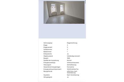 Schöne 2 Zimmer Wohnung in Leipzig, Dimpfelstraße 33, ab Mai 2026