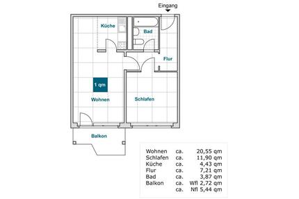 Hier macht wohnen Spaß: individuelle 2-Zimmer-Wohnung - Dresden Prohlis