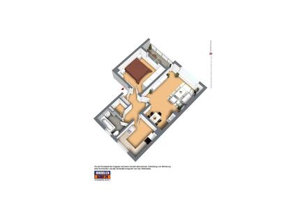Frisch ronoviert und frei, 2 Zimmer mit Balkon - Remscheid Lüttringhausen