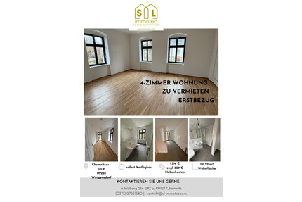 ++ ERSTBEZUG (WE06) 4 Zimmer großer Balkon Parkettboden ++ - Chemnitz Wittgensdorf