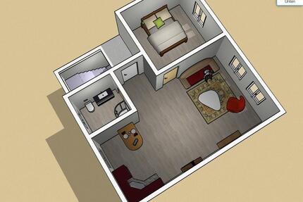 2 Zimmer Wohnung in Apolda Dachgeschoß