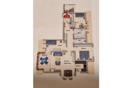 Schöne 4,5 Zimmer Wohnung mit Balkon in Ingelfingen-Eberstal - Künzelsau