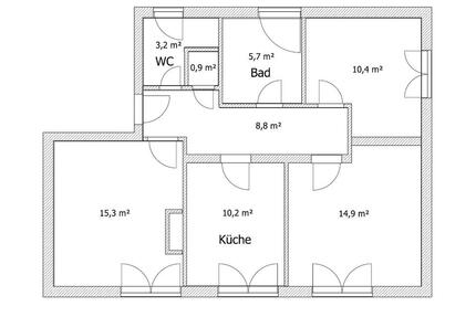 3 Zimmer Wohnung in Enger - 535,00&nbsp;EUR Kaltmiete, ca.&nbsp; 69,00&nbsp;m&sup2; in Enger (PLZ: 32130)