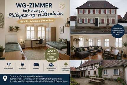 Wohnen auf Zeit in Philippsburg 450,00 €